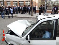 Trafik Kazası Tatbikatı