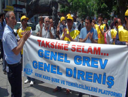Kars’ta protesto