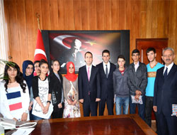 Kaymakam Ermiş’e teşekkür ziyareti