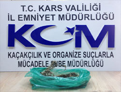 Kars’ta esrar operasyonu