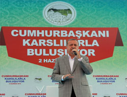 Cumhurbaşkanı Erdoğan Kars’ta