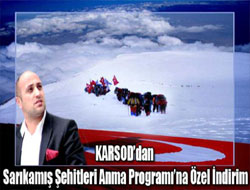 KARSOD’dan Anma Programı’na Özel İndirim