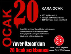 Yaver Özcan’dan 20 Ocak açıklaması