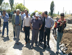 Kaymakam Karaman incelemelerde bulundu