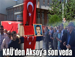 KAÜ’den Aksoy’a son veda