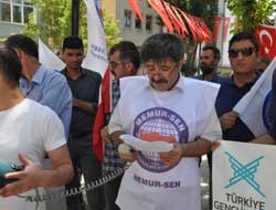 Memur Sen İsrail’i protesto etti