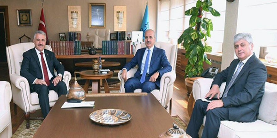 Arslan ve Doğan Numan Kurtulmuş’u ziyaret etti