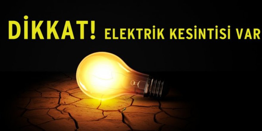 Digor'da Elektrik Kesintisi