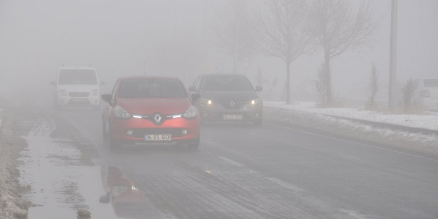 Kars'ta sis hayatı olumuz etkiledi