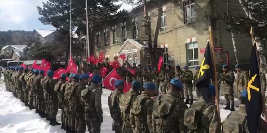 Mehmetçikler sınıra "Genç Osman" marşıyla uğurlandı
