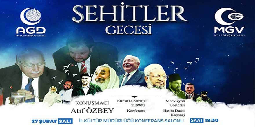 Kars'ta “Şehitler Gecesi” düzenlenecek