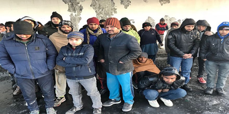 Sarıkamış’ta 58 kaçak göçmen yakalandı