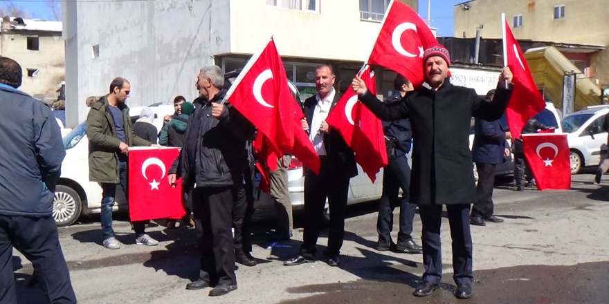 Sarıkamış’ta, Afrin’e destek konvoyu düzenlendi