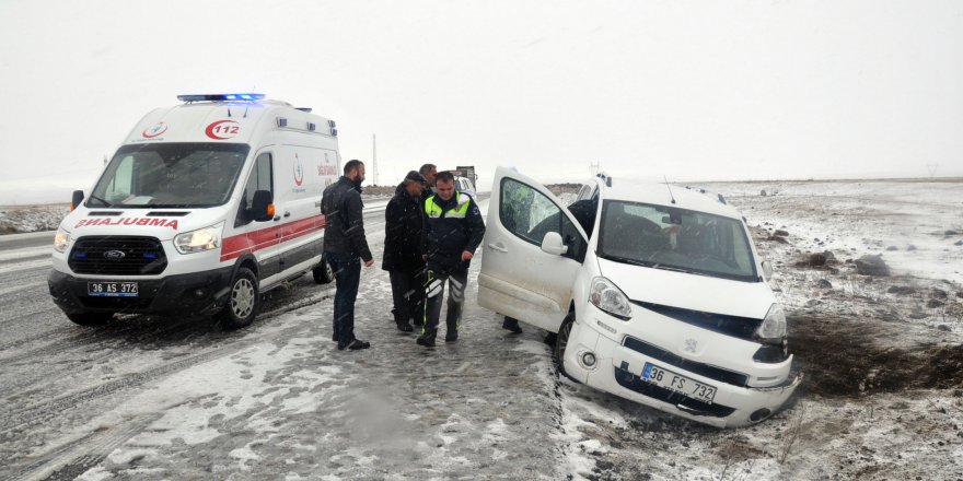 Kars’ta trafik kazası: 1 yaralı 