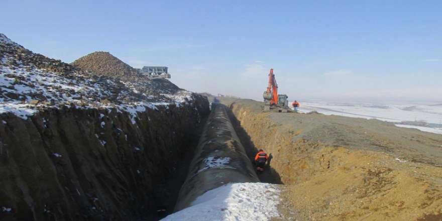 Kars Barajı sulaması iletim hattında çalışmalar devam ediyor