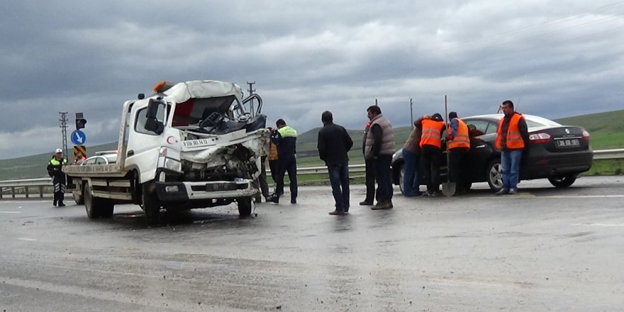 Kars’ta trafik kazası: 1 yaralı