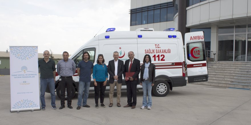 TANAP, hibe ettiği ambulansları teslim ediyor