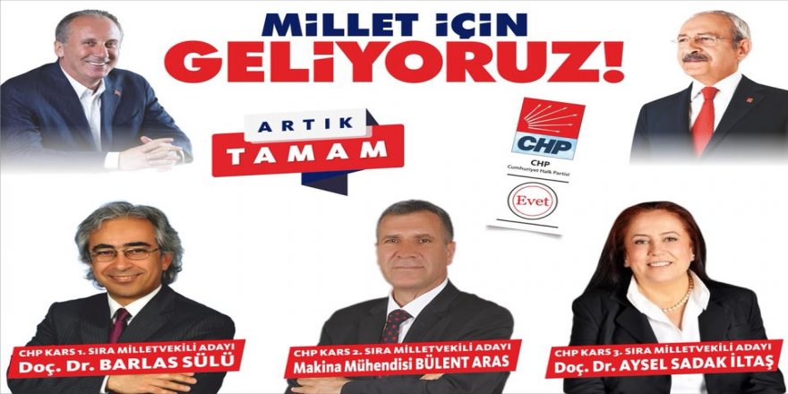 Cumhurbaşkanı Adayı Muharrem İnce Kars'a Geliyor