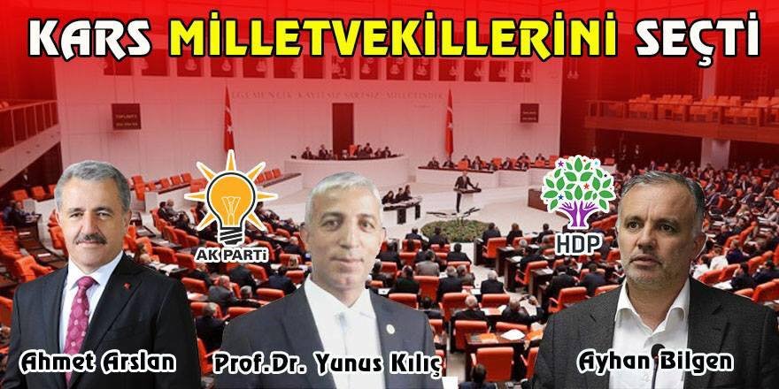 KARS'TA SONUÇ DEĞİŞMEDİ : 2 AK PARTİ - 1 HDP