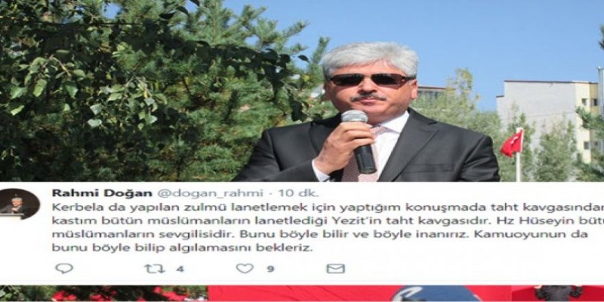 Vali Doğan’dan, Aşura törenindeki “Taht kavgası” sözlerine açıklama