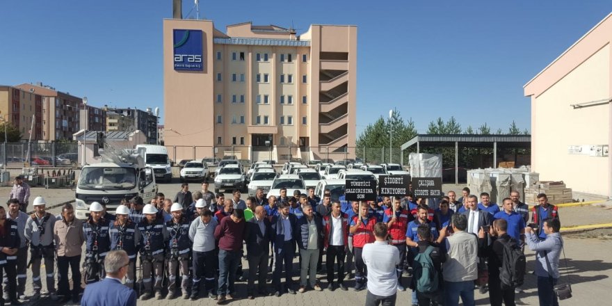 ARAS EDAŞ çalışanları mesai arkadaşlarına yapılan bıçaklı saldırıyı kınadı