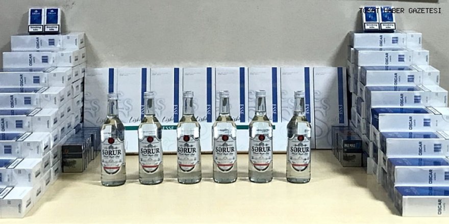 Sigara ve alkol kaçakçısı jandarmaya takıldı