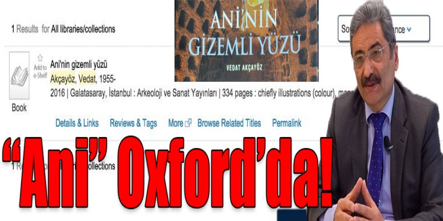 “Ani” Oxford’da