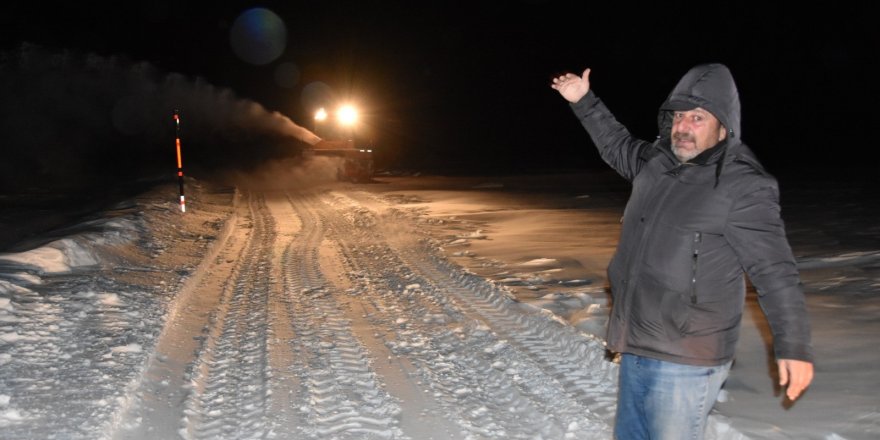 Kars’ta bir kişi donmaktan son anda kurtuldu