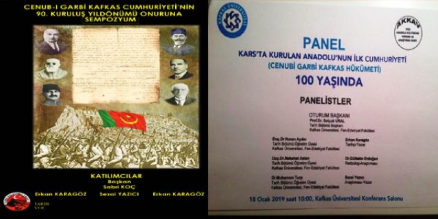Anadolu’nun ilk cumhuriyetinin kurulusunun 100. yılı paneli