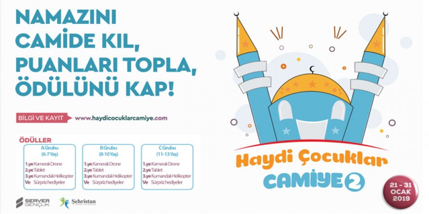 Yarıyıl tatilinde "Haydi Çocuklar Camiye" yarışması