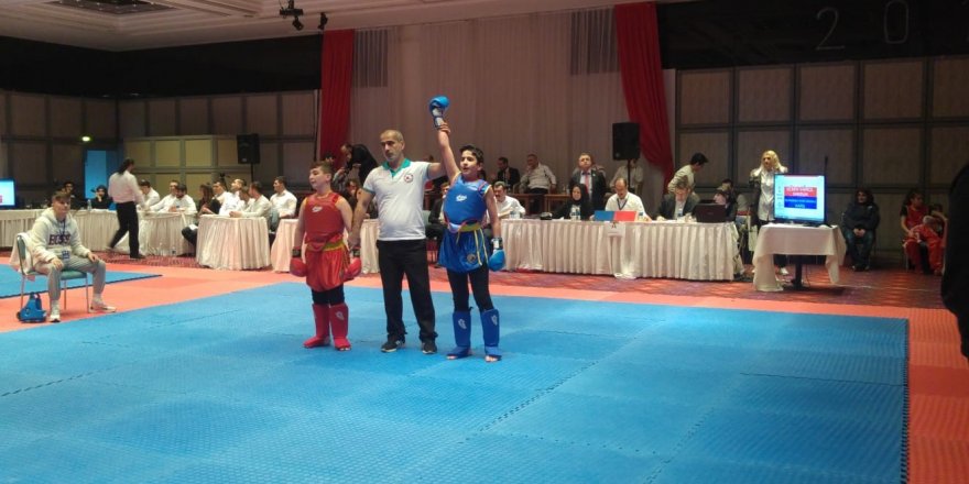 Türkiye Wushu Kung Fu Şampiyonası’da Karslı minik sporcu bronz madalya aldı