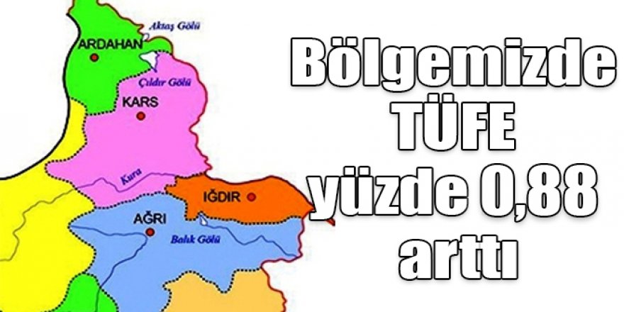 Bölgemizde TÜFE yüzde 0,88 arttı