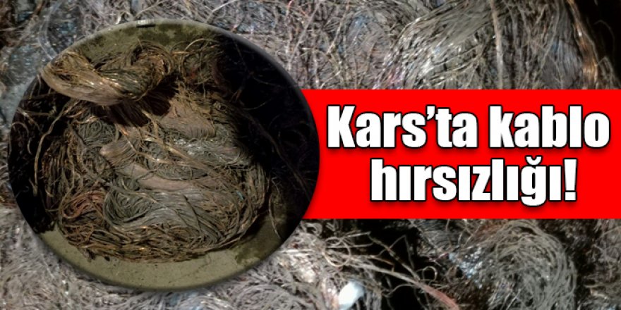 Kars’ta kablo hırsızlığı