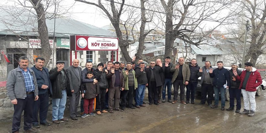 AK Parti İl Genel Meclis Üyesi adayları köylerde aralıksız çalışıyor