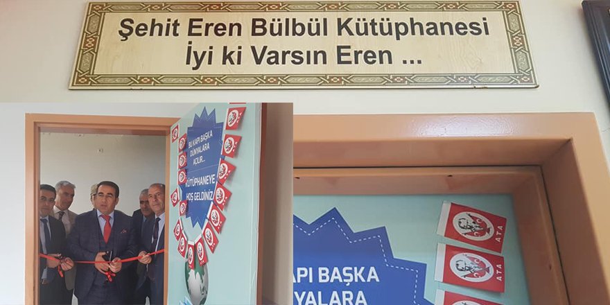 Şehit Eren Bülbül’ün adı Kağızman’da kütüphaneye verildi