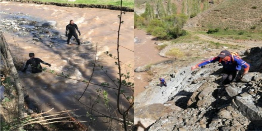 Sarıkamış’ta kaybolan kızı arama çalışmaları havadan görüntülendi