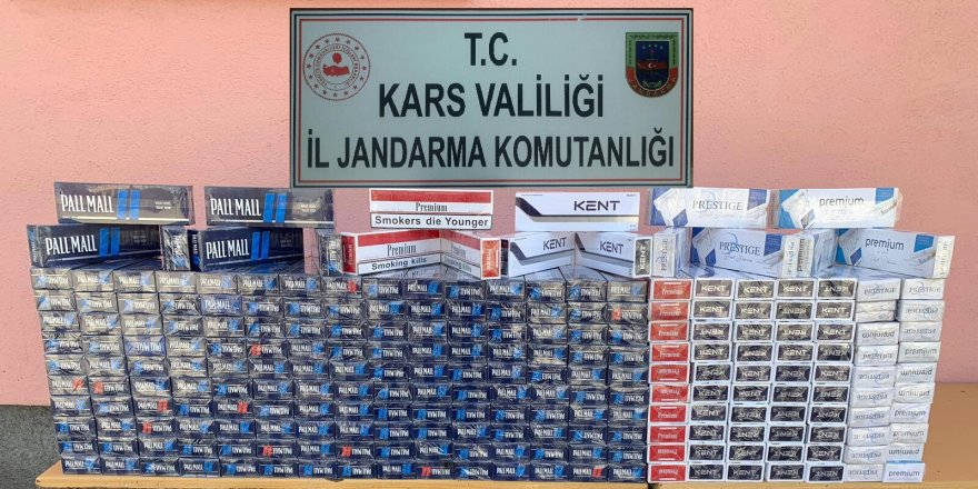 Kars’ta jandarma sigara kaçakçılarına göz açtırmıyor 