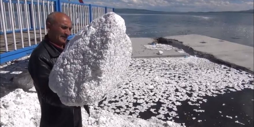 Çıldır Gölü’nde köpük istilası