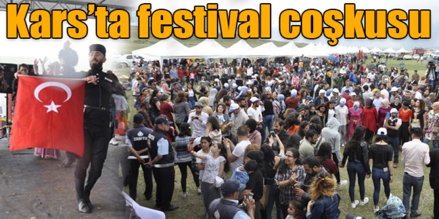 Kars’ta sağanak yağmur altında festival coşkusu