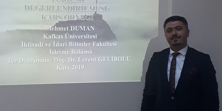 Mehmet Duman Kars’ın ilk Kültür Turizm Bilim Uzmanı oldu