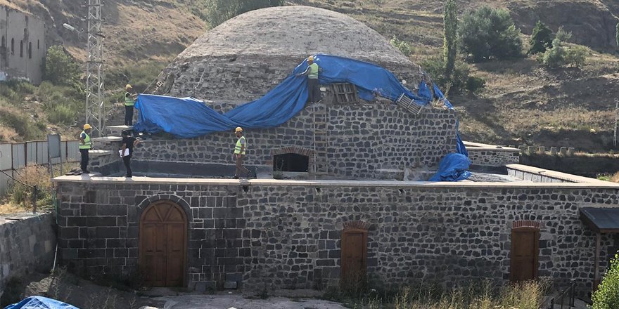 Mazlumağa Hamamı 3'üncü etap restorasyon çalışmaları başladı