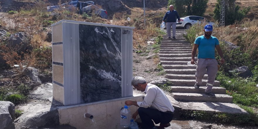 Taşköprü çeşmesine sağlıklı ve içilebilir raporu verildi