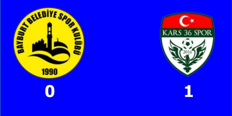 Bayburt Belediyespor: 0 – Kars36 Spor: 1