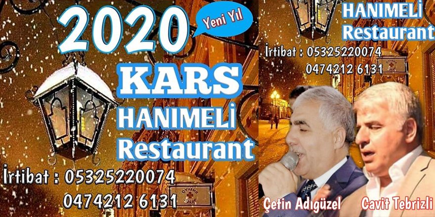 Kars Hanımeli Restaurant'ta Yeni Yıl İçin Muhteşem Gece Hazırlığı