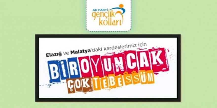 AK Gençlik, "Bir oyuncak bir tebessüm" kampanyası başlattı