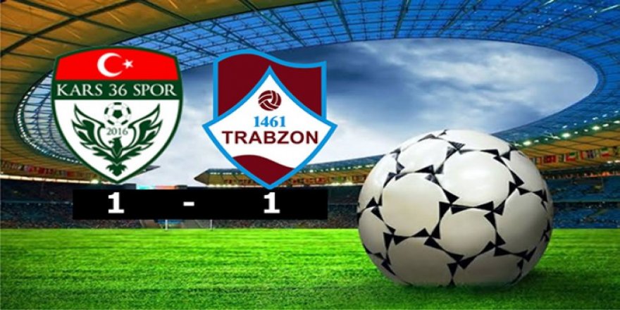 Kars36 Spor: 1 - 1461 Trabzon Spor: 1