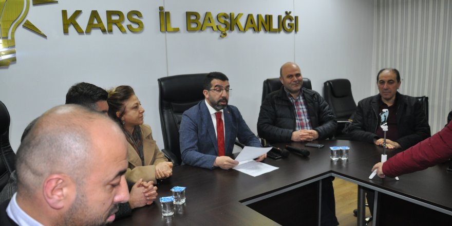 AK Parti Kars İl Başkanı Adem Çalkın'dan CHP'li Özkoç'a sert tepki