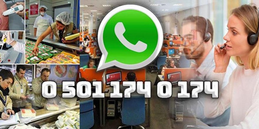 Whatsapp Gıda İhbar Hattı vatandaşların hizmetinde