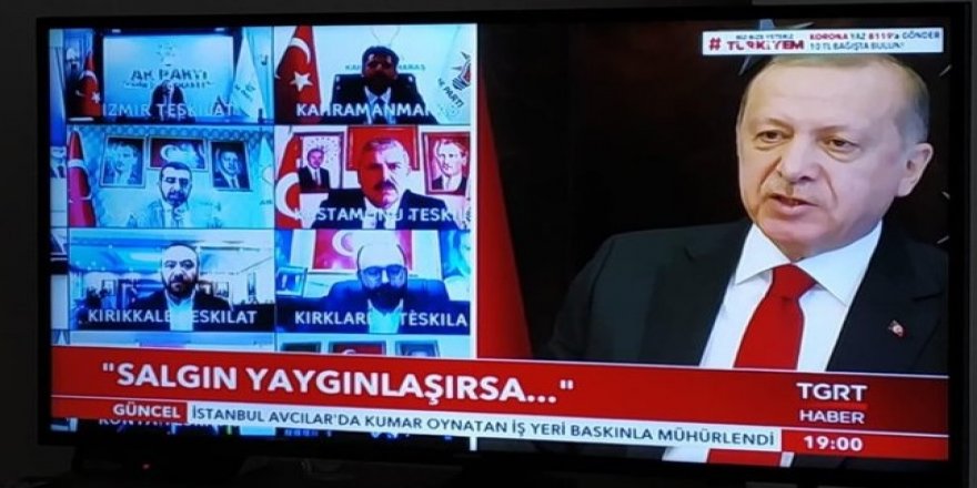 Cumhurbaşkanı Erdoğan video konferans ile AK Parti il başkanlarına seslendi