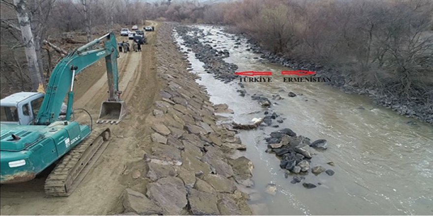 DSİ, Kars-Ermenistan sınırında arazi ve toprak kaybını önlendi